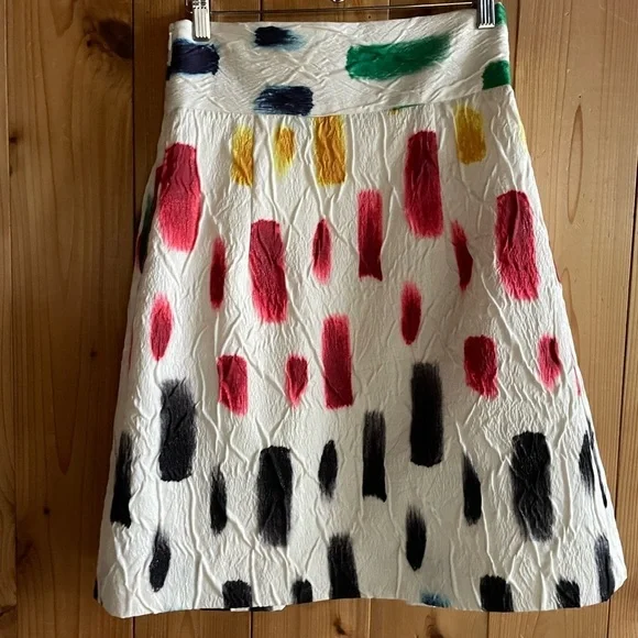 Milly Brushstroke textured metallic Skirt - Picture 4 of 7